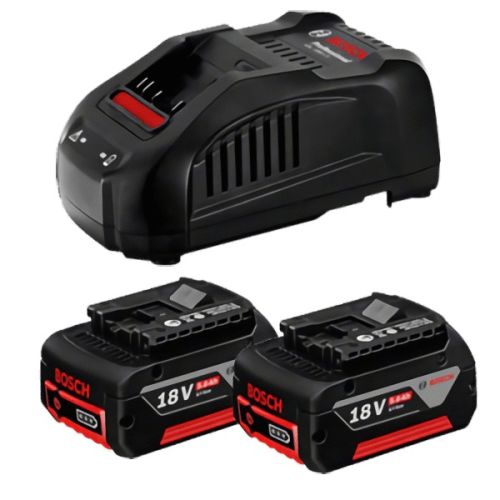 Pack 18 V 2 batteries GBA 5 Ah + chargeur GAL 1880 CV Professional BOSCH 1600A00B8J photo du produit Secondaire 2 L