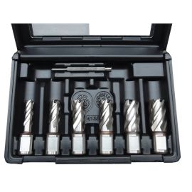 Jeu de 6 fraises HSS-CO + pointe carbure tungst&egrave;ne Weldon 19 mm JEPSON - 490145 pas cher Principale M