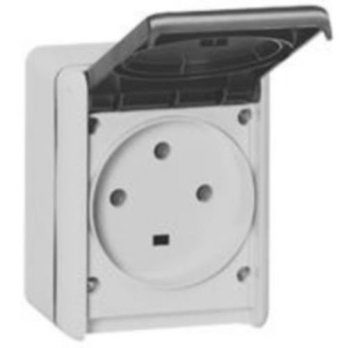 Prise &eacute;tanche PLEXO 3P+T 32A complet saillie gris - LEGRAND - 055875 pas cher Secondaire 1 L