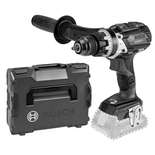 Perceuse-visseuse à percussion 18V GSB 18V-110 C (sans batterie ni chargeur) + coffret L-Boxx - BOSCH - 06019G030A pas cher