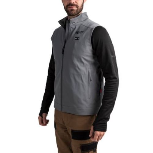 Gilet Softshell M12 HVGREY1-0 gris TS MILWAUKEE 4932480100 photo du produit Secondaire 2 L