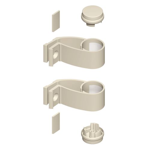 KIT POIGNEE BARREAU DIVA X D40MM BLC RAL9010 photo du produit Principale L