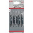 Lame de scie sauteuse MA 111 C HCS L 80mm pas 3mm 5 pièces - BOSCH - 2608637572 pas cher