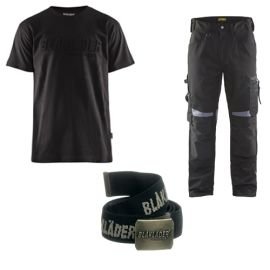 Pack Promo Blakläder Pantalon 1556 avec t-shirt et ceinture photo du produit Principale M