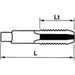 3 tarauds à main HSS M3x0,5mm - SAM OUTILLAGE - FTR-3 pas cher Secondaire 1 S