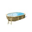 Piscine AZURA 355x490 H130cm liner bleu 75/100 - UBBINK - 7504715 pas cher