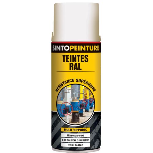 Aérosol blanc mat RAL7016 400ml peinture de maintenance - SINTO - 920385 pas cher