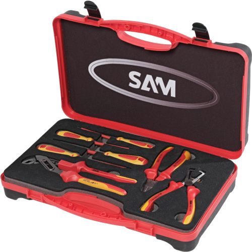 Jeu de 3 pinces et 4 tournevis isolées 1000 V en coffret SAM OUTILLAGE ZTB-J7TI photo du produit Principale L