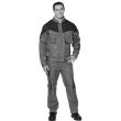 Blouson de travail Vee and Kay coton/polyester gris/marine TM - MUZELLE DULAC - 173BN20GMM pas cher