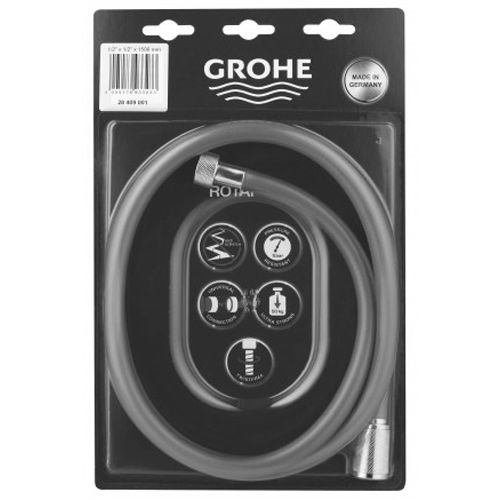 Flexible de douche ROTAFLEX TWISTSTOP 1500mm - GROHE - 28409-001 pas cher Secondaire 2 L