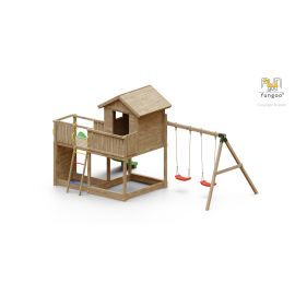 Aire de jeux Galaxy L avec balançoire double Fungoo - 6930PK pas cher Principale M