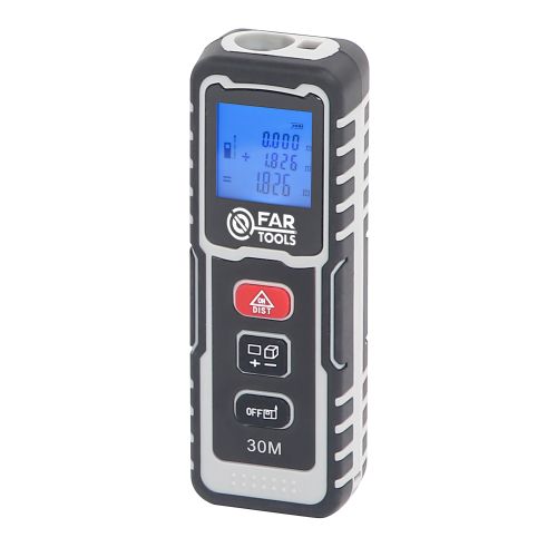 Telemetre laser 2 x 1,5 V TL 30 portée jusqu'à 30 m avec affichage LCD FARTOOLS 132506 photo du produit