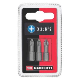 Jeu de 3 embouts high perf' série 1 Facom pour vis Prozidriv® - ED103T.J3 pas cher Principale M