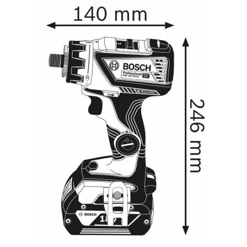 Perceuse-visseuse 18V GSR 18V-60 FC  + 2 batteries Procore 8Ah + chargeur + coffret L-BOXX - BOSCH - 06019G710H pas cher Secondaire 4 L