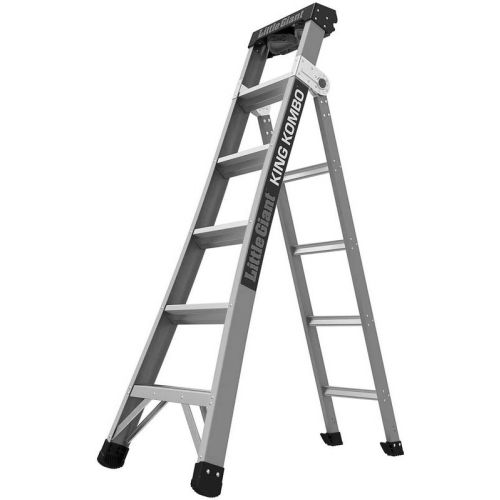 Escabeau fibre de verre KING KOMBO 5 marches - LITTLE GIANT - LIG-13610 pas cher Secondaire 2 L