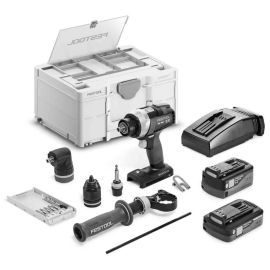 Perceuse-visseuse 18V QUADRIVE Festool TDC 18/4 5,0/4,0 I-Set + 2 batterie 4 Ah / 5 Ah + chargeur + coffret Systainer SYS3 - 577612 pas cher Principale M