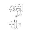 Mitigeur de douche EUROSTYLE COSMOPOLITAN monocommande GROHE 32229002 photo du produit Secondaire 1 S