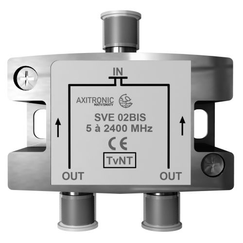 Répartiteur terrestre et satellite avec passage d’alimentation 2 sorties - CAE GROUPE - SVE02BIS pas cher Principale L