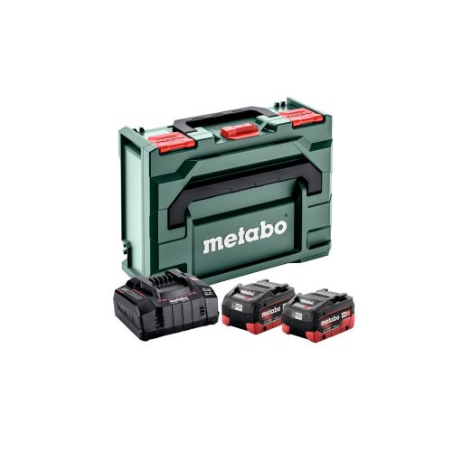 Set de base 2 batteries 18 V LIHD 5,5 Ah + chargeur ASC 145 en coffret METABOX 145 METABO 685077000 photo du produit Principale L