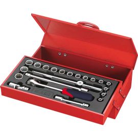 Coffret 1/2'' de 21 outils Sam outillage 12 pans en mm - 75-S21A pas cher Principale M