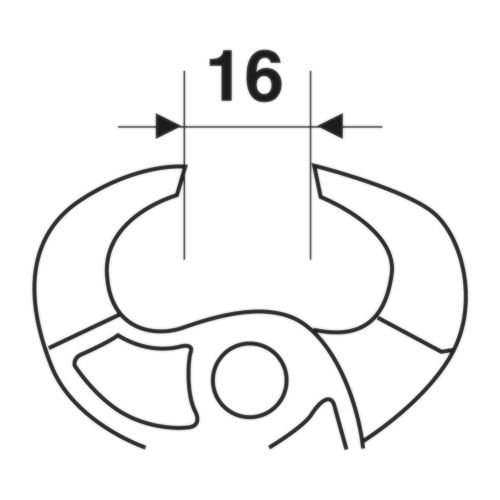 Pince de ceramiste ouvert 16mm L220mm -  MEJIX - 180146 pas cher Secondaire 1 L