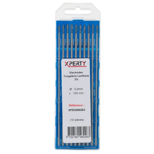 Electrode tungstène lanthane 2% diamètre 3mm (BTE 10) - XPERTY - XPE0460263 pas cher Secondaire 1 L