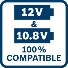 10.8/ 12V COMPATIBLE