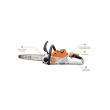 Tronçonneuse 36 V MSA 60.0 C-B 30 cm + batterie AK20 + chargeur AL 101 STIHL MA04-011-5806 photo du produit Secondaire 3 S