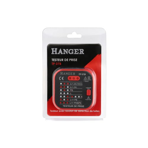 Testeur de prises Rcd TP 07B - HANGER - 180009 pas cher Secondaire 12 L