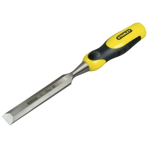 Ciseau à bois manche bi-matière 18x141mm longueur totale 320mm - STANLEY - 0-16-877 pas cher