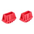 Paire de sabots rouge pour marchepieds HANGER 100210 photo du produit Secondaire 4 S