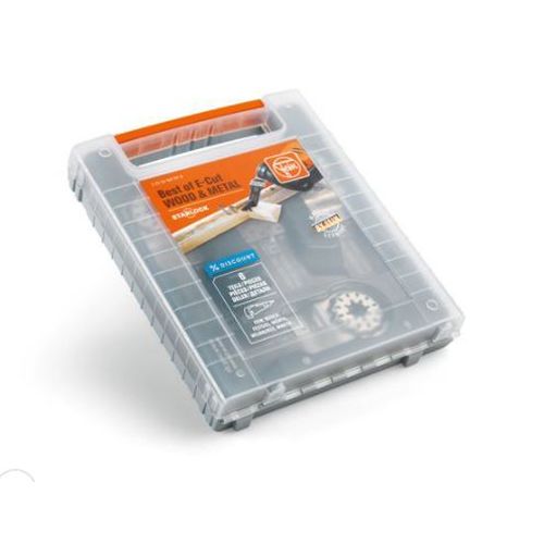 Coffret de lames de scie plongeante Best of E-Cut Starlock bois / métal 6 pièces 28 à 65 mm FEIN 35222967010 photo du produit Secondaire 6 L