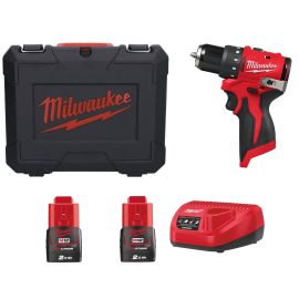 Perceuse-visseuse 12V M12 Milwaukee M12BLDDRC-202C brushless 10 mm 40 Nm + 2 batteries  2 Ah + chargeur - 4933499686 photo du produit Principale M