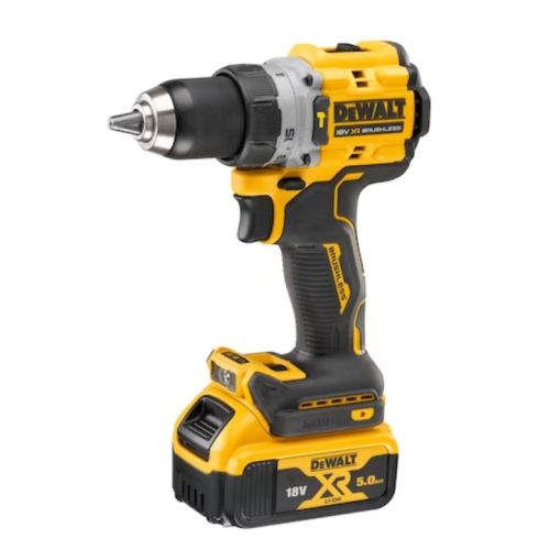 Perceuse-visseuse à percussion 18 V XR BRUSHLESS + 2 batteries 5 Ah + chargeur + coffret T-STAK DEWALT DCD805P2T-QW photo du produit