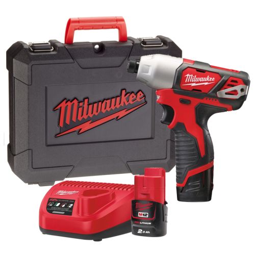 Visseuse à chocs 12 V M12 BID-202C + 2 batteries 2.0 Ah + chargeur en coffret MILWAUKEE 4933441960 photo du produit