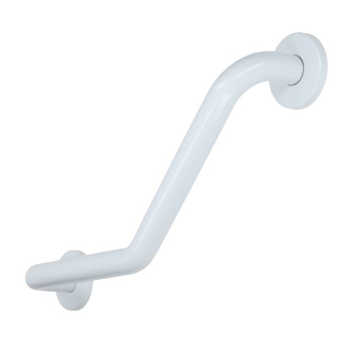 Barre d’appui en acier inoxydable recouvert d’epoxy coudée 135° 265x265mm 2 zones de fixation - GARIS - B-INOX-BR50 pas cher Secondaire 2 L