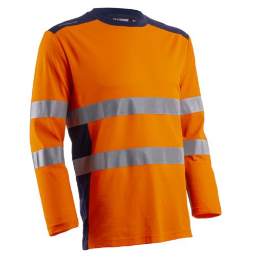 T-shirt RIKKA manches longues orange HV/marine TM COVERGUARD 5RIK17000M photo du produit