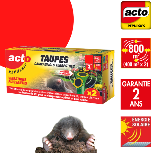 Répulsif vibrations pour les taupes et campagnols photovoltaïque ACTO REPULSIF RUST4 photo du produit Secondaire 1 L
