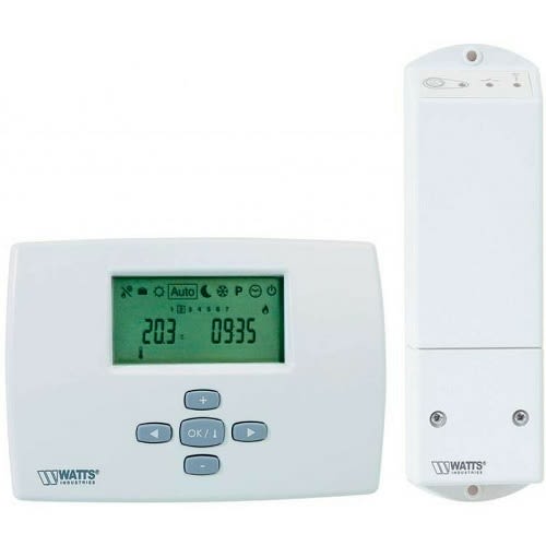 Thermostat digital programmable radio MILUX RF + récepteur Watts - 22P06585 photo du produit Principale L