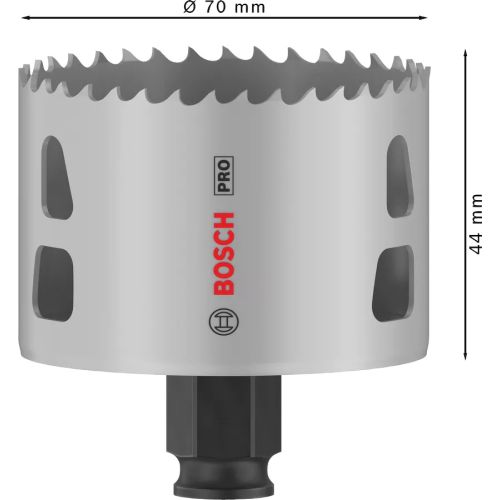 Scie trépan pro bimatière PC plus multimatériau 70 mm BOSCH 2608594400 photo du produit Secondaire 1 L