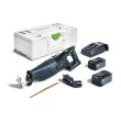 Scie sabre 18V RSC 18 5,0 EB-Plus + 2 batteries 5Ah + chargeur rapide + coffret Systainer 3 - FESTOOL - 576948 pas cher