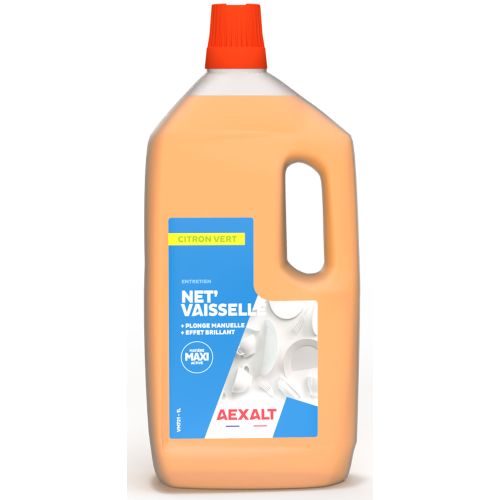 Liquide vaisselle Net'vaisselle citron vert bidon de 1L - AEXALT - VM721 pas cher Principale L