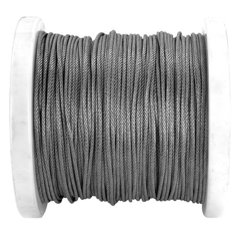 Câble âme métallique type Aviation 7x7 PVC 2/3mm galvanisé 153mm - CHAUBEYRE - 8123031 pas cher