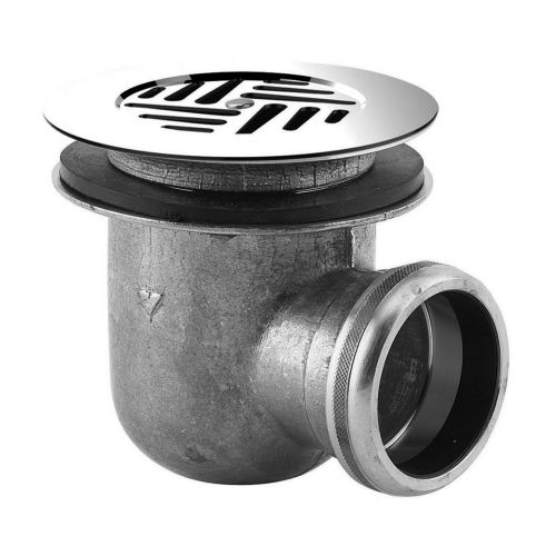 Bonde laiton de receveur avec grille D60 sortie horizontale &agrave; visser - VALENTIN - 00 302100 000 00 pas cher