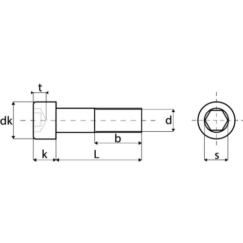 Vis à métaux tête cylindrique 6 pans creux A2 DIN 912 12X40 boite de 10 - ACTON - 6720112X40 pas cher Secondaire 3 L