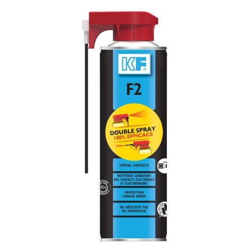 Nettoyant lubrifiant F2 Double spray 500 ml KF 1000 photo du produit Principale L