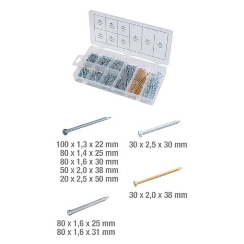 Assortiment de clous 550 pièces KS TOOLS 970.0370 photo du produit Secondaire 1 L