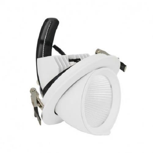 Spot LED escargot BOUTICA 20 W rond inclinable et orientable 3000 K MIIDEX LIGHTING 76710 photo du produit