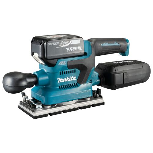 Ponceuse vibrante 18 V + 2 batteries 5 Ah + chargeur rapide + coffret MAKPAC MAKITA DBO380RTJ photo du produit