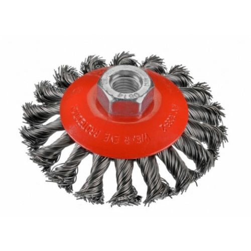 Brosse conique fil acier tressé KBZ 100mm M14 - OSBORN - 2008622151 pas cher Principale L